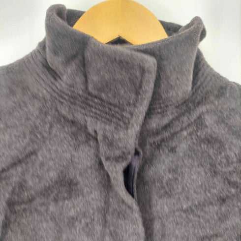 ケーティーキヨコタカセ K.T KIYOKO TAKASE スタンドカラー 比翼 アンゴラ混ウール ロングコート レディース JPN:M