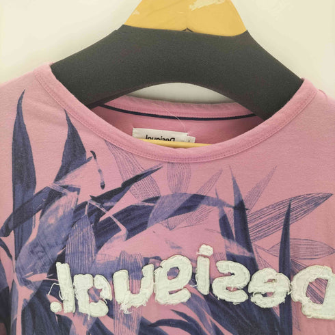 デシグアル Desigual Tシャツ半袖 CARLES (ピンク/レッド) メンズ import:L