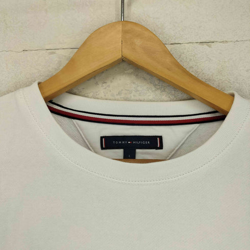 トミーヒルフィガー TOMMY HILFIGER フロント刺繍 クルーネックスウェット メンズ import:L