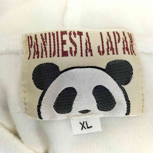パンディエスタジャパン PANDIESTA JAPAN パイル地のぞきパンダ パーカー メンズ JPN:XL
