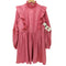 STELLA NOVA Short dress with ruffles 襟 袖 フリル ショート ドレス ワンピース レディース import:XS