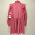 STELLA NOVA Short dress with ruffles 襟 袖 フリル ショート ドレス ワンピース レディース import:XS