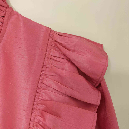 STELLA NOVA Short dress with ruffles 襟 袖 フリル ショート ドレス ワンピース レディース import:XS