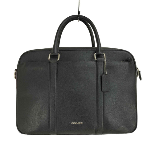 コーチ COACH ペリー クロスグレイン レザー ジップ トップ ブリーフケース メンズ