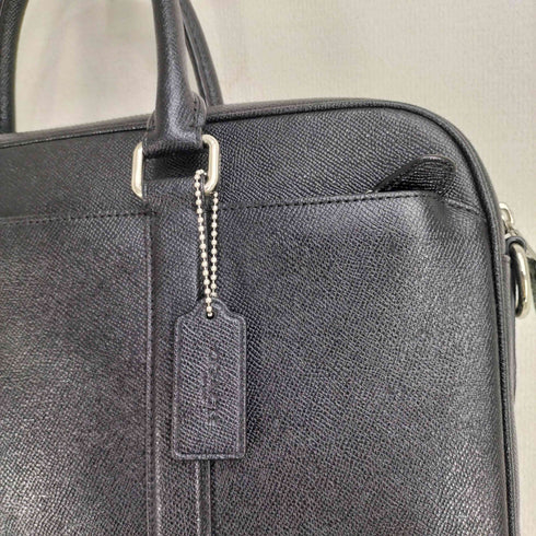 コーチ COACH ペリー クロスグレイン レザー ジップ トップ ブリーフケース メンズ