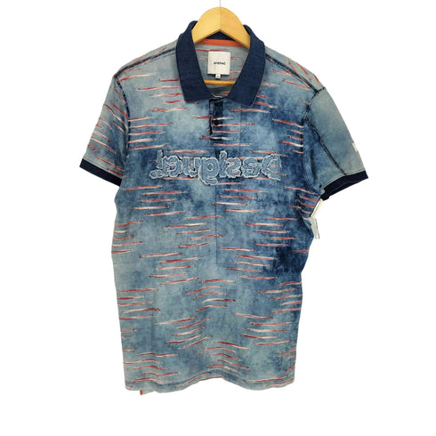 デシグアル Desigual BEAU ロゴ刺繍ポロシャツ メンズ import:XL