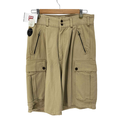 ダブルアールエルラルフローレン RRL RALPH LAUREN USA製 3ツ星タグ IDEALジップ タック カーゴショーツ ワイド メンズ 31