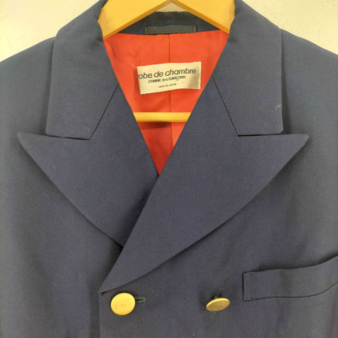ローブドシャンブルコムデギャルソン robe de chambre COMME des GARCONS 90S AD1998 金属ボタン ダブルブレスト ジャケット レディース