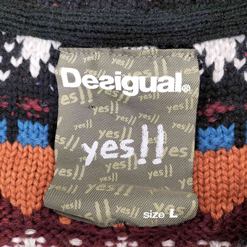 デシグアル Desigual ニットダッフルコート レディース import:L