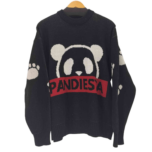パンディエスタジャパン PANDIESTA JAPAN ブランドロゴジャガードクルーニット メンズ JPN:M