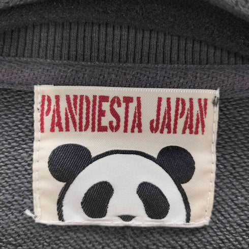パンディエスタジャパン PANDIESTA JAPAN サメパンダチェック切替BIGスウェット メンズ import:L