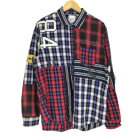 デシグアル Desigual クレイジーパッチワークデザインシャツ メンズ import:XL