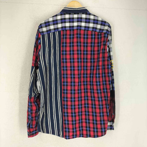 デシグアル Desigual クレイジーパッチワークデザインシャツ メンズ import:XL