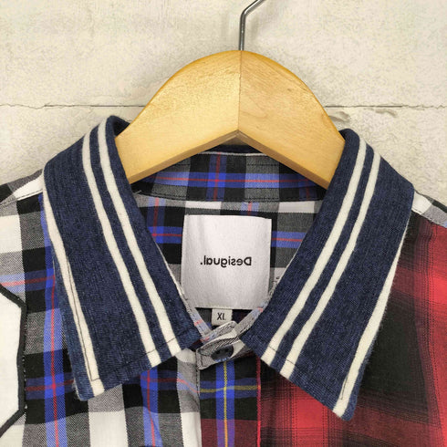 デシグアル Desigual クレイジーパッチワークデザインシャツ メンズ import:XL