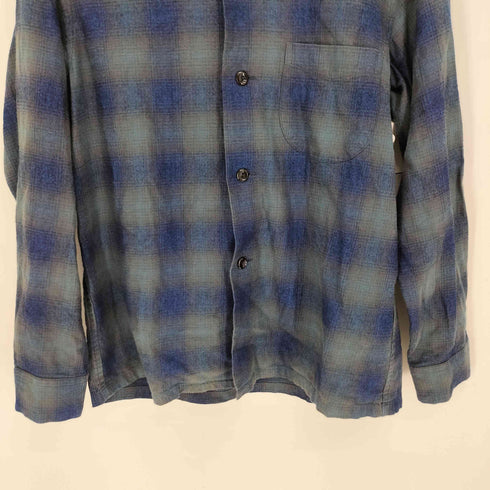 ペニーズタウンクラフト PENNEYS TOWNCRAFT 復刻 PENN-PREST 糸巻 三角タグ オンブレチェック オープンカラーシャツ メンズ import:M