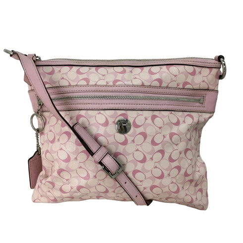 コーチ COACH チェルシーバイアス ファイルバッグ ショルダーバッグ シグネチャー PVC レディース