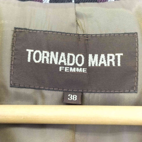 トルネードマートファム TORNADO MART FEMME ストライプ3Bテーラードジャケット y2k レディース JPN:38