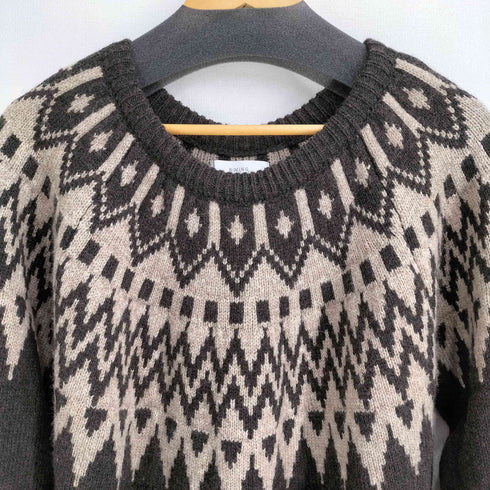 ビーミングバイビームス B:MING by BEAMS 23AW ノルディック クルーネック ニット メンズ JPN:L