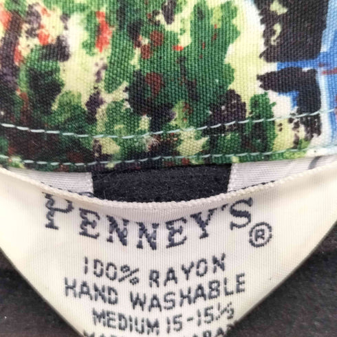 ペニーズ PENNEYS 60s 三角タグ レーヨン アロハシャツ メンズ 15-15 1/2