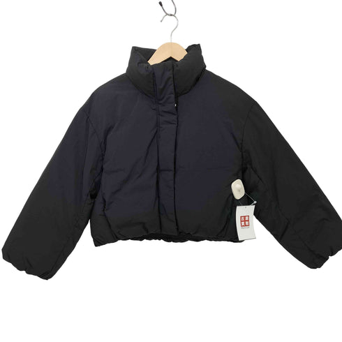 ジーユー GU 25AW GIRLSウォームパデッドクロップドブルゾン ブラック Sサイズ レディース JPN:S