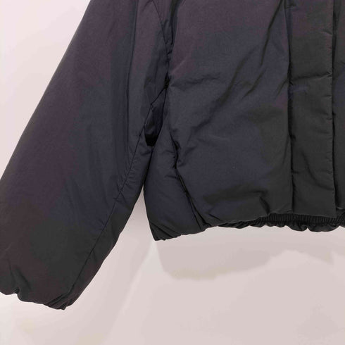 ジーユー GU 25AW GIRLSウォームパデッドクロップドブルゾン ブラック Sサイズ レディース JPN:S