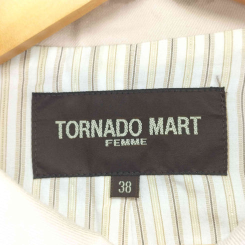 トルネードマートファム TORNADO MART FEMME 比翼ショートトレンチコート y2k レディース JPN:38