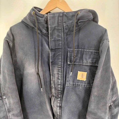 カーハート Carhartt 裏地キルティング 比翼ジップ シベリアン パーカー ダック ジャケット メンズ import:L