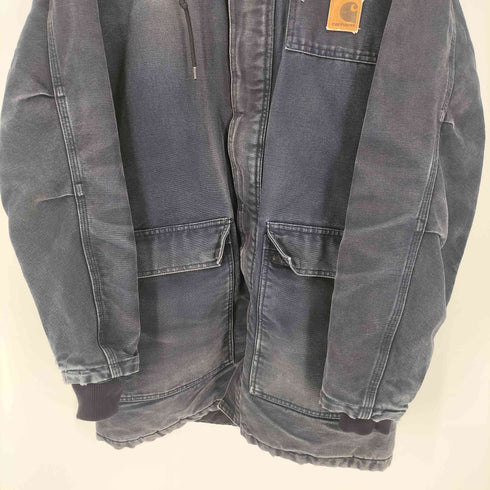 カーハート Carhartt 裏地キルティング 比翼ジップ シベリアン パーカー ダック ジャケット メンズ import:L