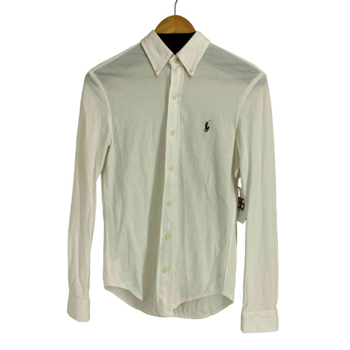 ラルフローレン RALPH LAUREN KNIT OXFORD ポニー刺繍 ボタンダウン L/S シャツ メンズ import:XS