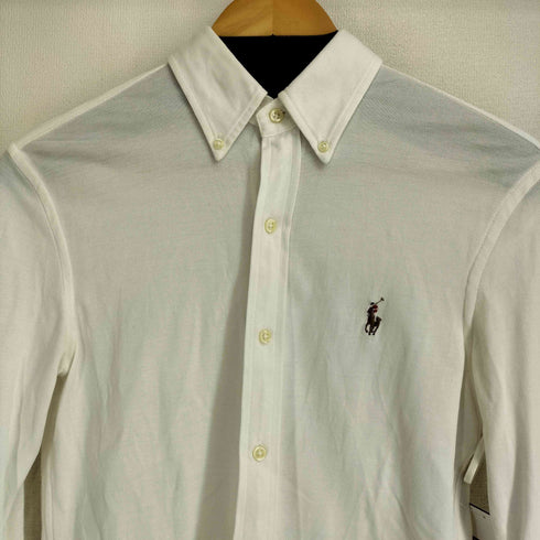 ラルフローレン RALPH LAUREN KNIT OXFORD ポニー刺繍 ボタンダウン L/S シャツ メンズ import:XS