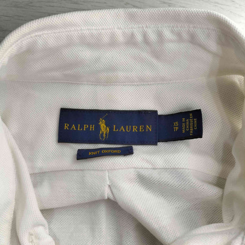 ラルフローレン RALPH LAUREN KNIT OXFORD ポニー刺繍 ボタンダウン L/S シャツ メンズ import:XS