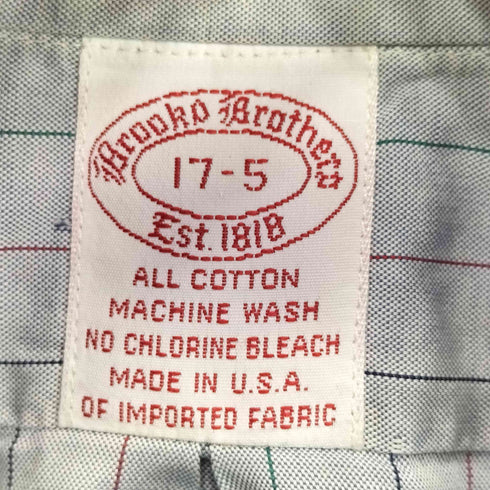 ブルックスブラザーズ BROOKS BROTHERS 90s USA製 BD ストライプ柄 シャツ メンズ 17-5