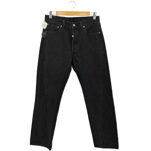 リーバイス Levis 99年製造 USA製 501 刻印524 ボタンフライブラックデニムパンツ メンズ 34×32