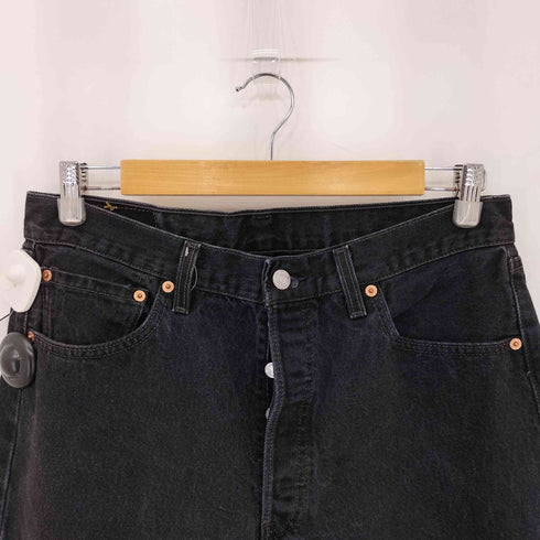 リーバイス Levis 99年製造 USA製 501 刻印524 ボタンフライブラックデニムパンツ メンズ 34×32