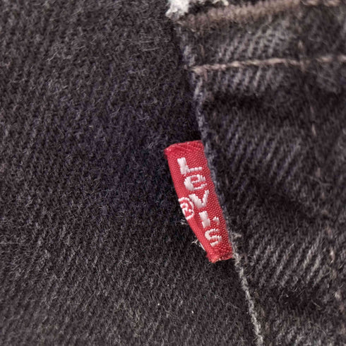 リーバイス Levis 99年製造 USA製 501 刻印524 ボタンフライブラックデニムパンツ メンズ 34×32