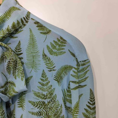 ウィークエンドマックスマーラ Weekend Max Mara 植物柄 ボウタイ ブラウス レディース