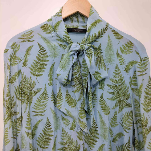 ウィークエンドマックスマーラ Weekend Max Mara 植物柄 ボウタイ ブラウス レディース