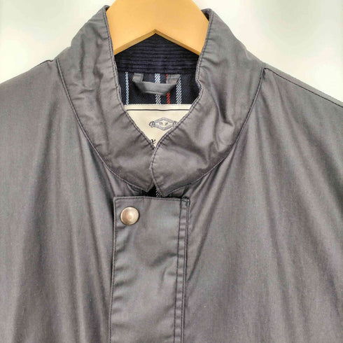 Max Hardy & Co チュニジア製 裏地チェック 比翼ジップ オイルドベスト メンズ import:L