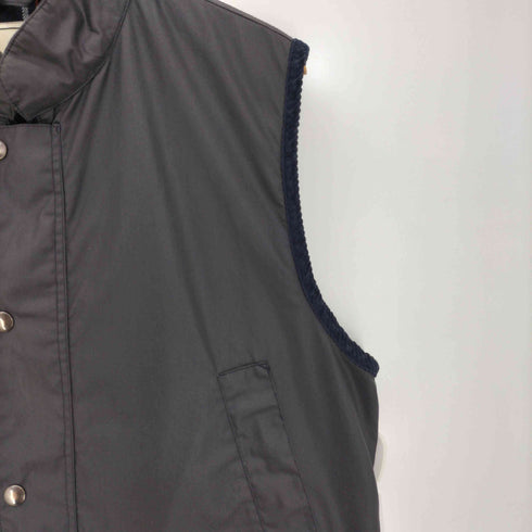 Max Hardy & Co チュニジア製 裏地チェック 比翼ジップ オイルドベスト メンズ import:L