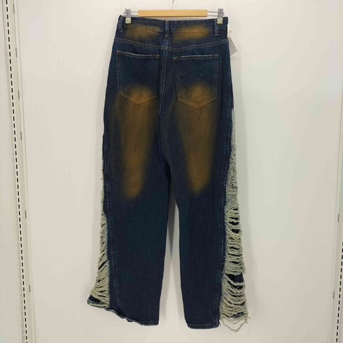 STILL WATER ペイント ダメージ 加工 ワイド デニム パンツ Y2K メンズ JPN:M