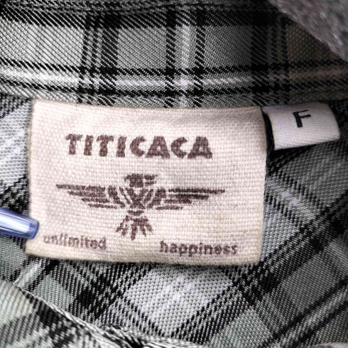 チチカカ TITICACA ブロッキングチェックワンピース レディース FREE