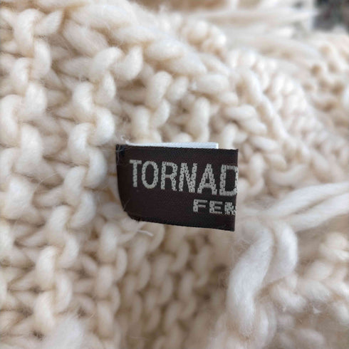 トルネードマートファム TORNADO MART FEMME フリンジニットポンチョ y2k レディース