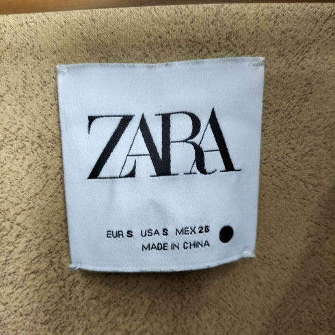 ザラ ZARA DOUBLE-FACED FAUX FUR JACKET レディース import:S
