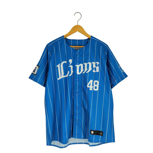 ファナティクス Fanatics 日本 プロ野球 チーム 蒼空 No48 ストライプ ベースボール ユニフォーム メンズ JPN:L