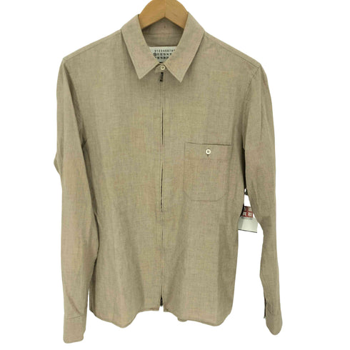 メゾンマルジェラ Maison Margiela 11SS イタリア製 ダブルジップアップ シャツ ジャケット メンズ EUR:46