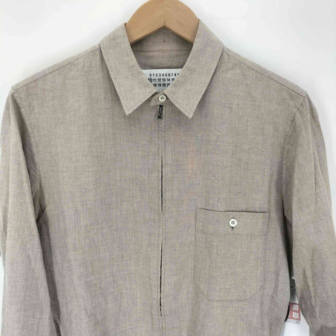 メゾンマルジェラ Maison Margiela 11SS イタリア製 ダブルジップアップ シャツ ジャケット メンズ EUR:46