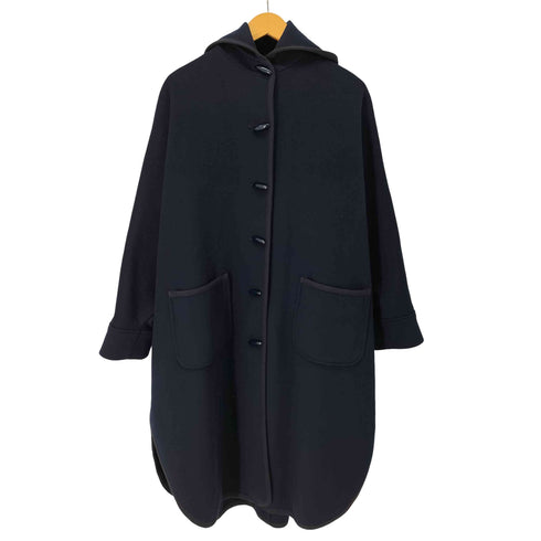 フーデッドロングダッフルコート レディース