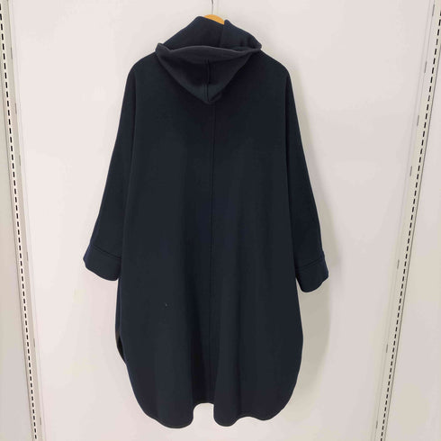 フーデッドロングダッフルコート レディース
