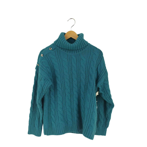 ピエールカルダン pierre cardin ケーブルニットタートルネックセーター レディース