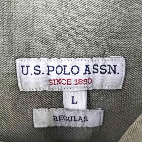 ユーエスポロアッスン U.S.POLO ASSN ミリタリーシャツ メンズ L